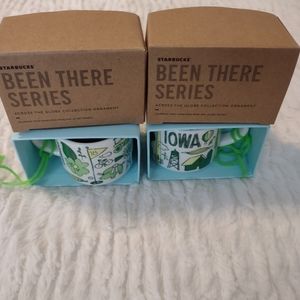 Starbucks Been There Series Iowa Ornament Bundle NEW